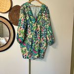 SheIn  Curve Prive Plus 4XL Lantern Sleeve Twist Summer Spring Mini Dress Photo 5