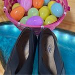 Life Stride Black‎  Leather Heels with Rounded Toe Photo 1