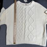 Free People  Dream Cable Crewneck Sweater Photo 14