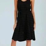 ATM Anthony Thomas Melillo Slub Jersey Striped Tank Dress Size L Black Size L Photo 9