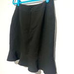 Tahari Arthur S. Levine Black Pencil Skirt With Ruffle Trim Photo 4