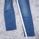 Good American  Good Classic Raw Hem High Rise Slim Straight Stretch Jeans 0 25 Photo 7