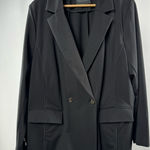 Eloquii ‎ Double Breasted Ponte Blazer in Black Size 18 Photo 0