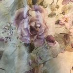 Green purple floral asymmetrical hem tiered skirt fairycore bohemian castlecore Size 10P Photo 7