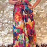 Liv Foster Floral Tie Dye Gown Size 6 Pink Photo 2