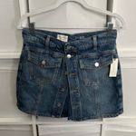Anthropologie Pilcro Country Denim Skort in Denim Dark Photo 4