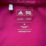 Adidas Pure Motion Medium Short Sleeve Golf Shirt Magenta Pink Photo 7