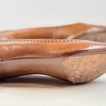 AERIN Heels Brown Leather Pythian Pointed Pumps Slip On Sandals Court US 7 M Photo 10