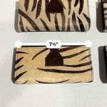 Lot Of 4 Real Handmade Animal Print Fur Leather Loop Closure Wallet/Hand Clutch Photo 11