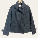 American Eagle Dark Gray Utilitarian Wool Pea Coat Size M Photo 0