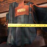 Ralph Lauren Black Watch Plaid Crossbody Computer Messenger Tote Bag Vintage Photo 7