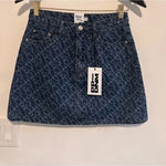 Princess Polly ‎ Denim Jean Skirt Mini Sz 4 in Blue Photo 2