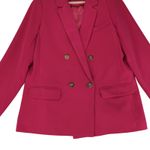 Bohme ‎ Hot Pink Double-breasted Blazer Jacket Women's Size Small Polyester Photo 3