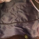 Coach  Oxblood Edie Studded Soft Leather Triple Section Turn Lock Shoulder Bag Photo 13