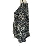 Style & Co Medium Sweater Leaf Print Long Bell Sleeves Stretch Round Neck Multi Photo 5