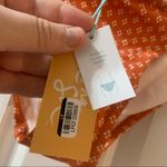 Kona Sol NWT  Orange/Cream Print Hipster Bikini Bottom S Photo 4