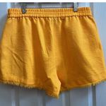 River Island  Plus Orange Yellow Tweed Texture Pocket Shorts Plus Size 16 Photo 3