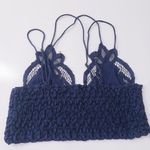 Free People Adella Blue Bralette Lace Photo 4