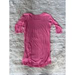 Victoria's Secret  Pink Graphic Sleep Shirt Nightgown L/G‎ Silver Heart Photo 2