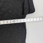 We The Free  Top Small Black Long Sleeve V Neck Textured Knit Raw Hem Boho Casual Photo 1
