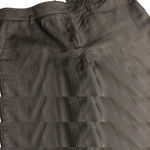 Ann Taylor  Petite Black and White Pinstripe Ann Fit Dress Pants Photo 2