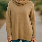 Soft Surroundings Soft‎ Surroundings Cowl Neck Wool and Cashmere Blend Sweater size S/M Photo 0