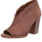 Zodiac Mia shootie braided suede leather open toe block triangle heel size 7.5 Photo 0