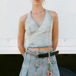 ZARA NWT  Bloggers Fave Crop Mini Pleated Denim Skirt XL Photo 1