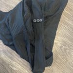 Capulet Black Ribbed Square Neck Bustier Sleeveless Thong Bodysuit Going Out Top Photo 6