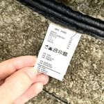 AMS Pure Black Vegan Leather Wool Mohair Fuzzy Lining Full Zip Jacket 10 Photo 7