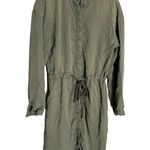 A New Day Green Tencil Tie Waist Shirt Dress XS Photo 0