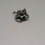 James Avery  Retired 3D cat With Ball Of Yarn Charm Photo 4