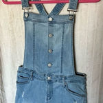 Celebrity Pink  Blue Jean Short Overalls Woman’s Size Medium Photo 0