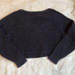 Free People Black Cropped Sweater Photo 1