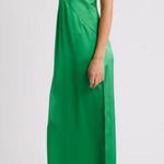 Katie May  Holly Satin Maxi Gown Emerald Green XS NEW $298 Revolve Photo 6