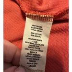 Soft Surroundings  Ribbed Ruched Mock Turtleneck Tunic Size Medium Orange A-Line Photo 6