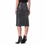 ALL SAINTS Allegra Shimmer Side Tie Wrap Midi Skirt Black 8 Photo 1