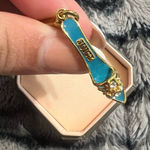 Juicy Couture Turquoise High Heel Charm with Gold Accents Photo 0