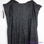 City Chic NEW Luxe Maxi estravaganza tinkerbell black shimmering dress slit, L Photo 6