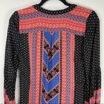 Free People  Peacemaker Tunic Dress Aztec Print High Low Vneck Boho Gypsy Rayon Photo 10