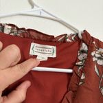 Love Riche  Women's Boutique A Line Dress Size Small Burnt Orange Floral Photo 7