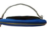 Chico's  Royal Blue Half Moon Bag‎ Gold Chain Strap Trendy Shoulder Bag Purse Photo 8