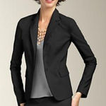 Talbots  Grace Fit Seasonless Suit Jacket Black Brand New With Tags 8 Petite Photo 0