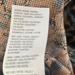 LOGO Lavish Women Shacket XL Patchwork Mix Media Front Snap Jacket Boho Western Blue Photo 13