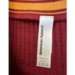 American Apparel  Maroon Thick Ribbed Crew Neck Maroon Sporty Tee Dress Medium Photo 3