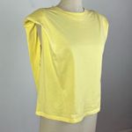 Aritzia  Babaton Padded Pale Yellow Shirt Photo 1