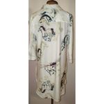 New Womens Attitudes by Renee Shirt Polo Dress SP Small Petite Horses White Blac Size undefined Photo 1