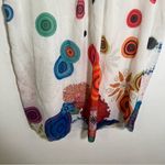 Charlie B Sleeveless Blouse White Multi Geometric Floral M Size M Photo 2