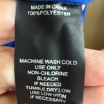 Vince Camuto  3X Royal Blue Draped Front Long Sleeve Blouse Top Plus Size 3X Photo 5