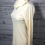 L.L.Bean Supima cotton turtleneck with buttons cream size XS Photo 6